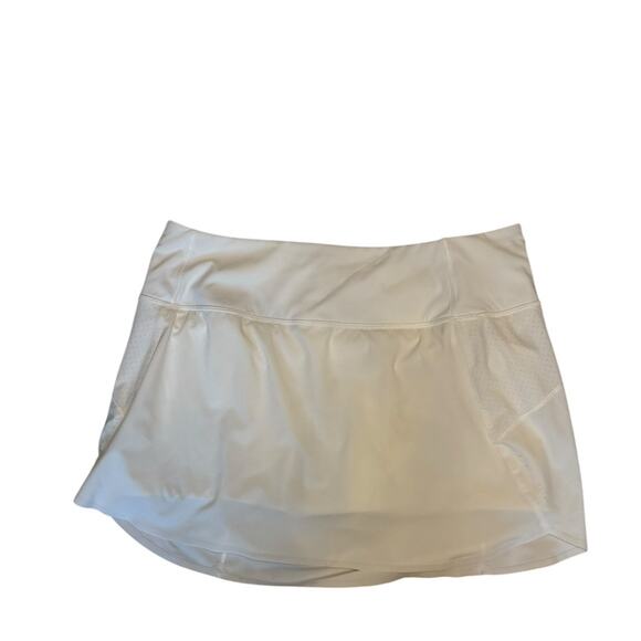 Athleta Run With It 14" Skort White Size L - Picture 1 of 5